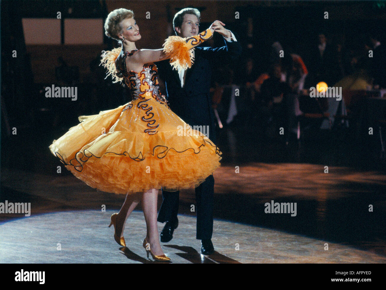 Ballroom dancing competition Winter Gardens Blackpool Tower Lancashire