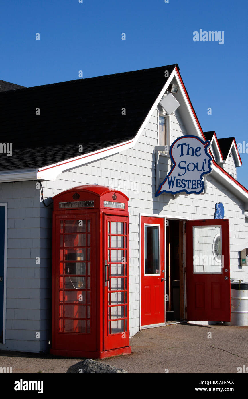 The Sou Western, a seafood restaurant at East Dover at Peggys Cove,  Nova Scotia,  Canada. Photo by Willy Matheisl Stock Photo