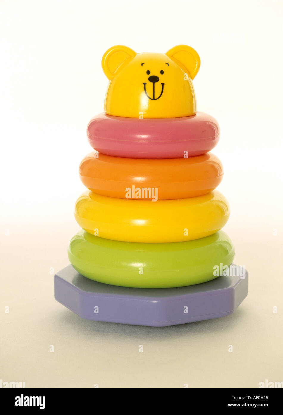 Toy plastic stacking ring Stock Photo Alamy
