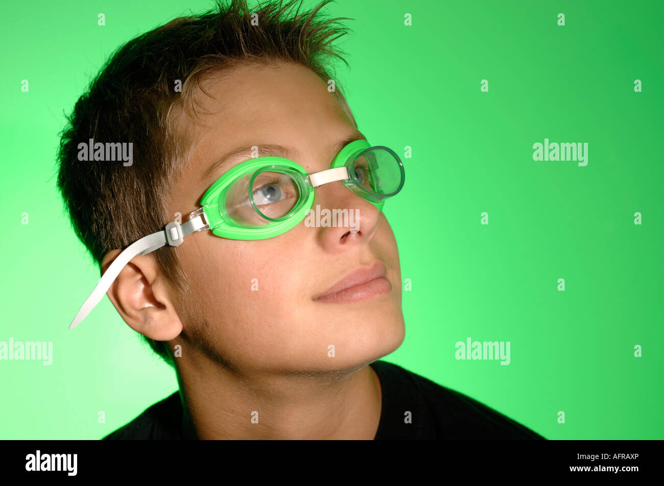 Portrait Teenage Boy Wearing Glasses High Resolution Stock Photography
