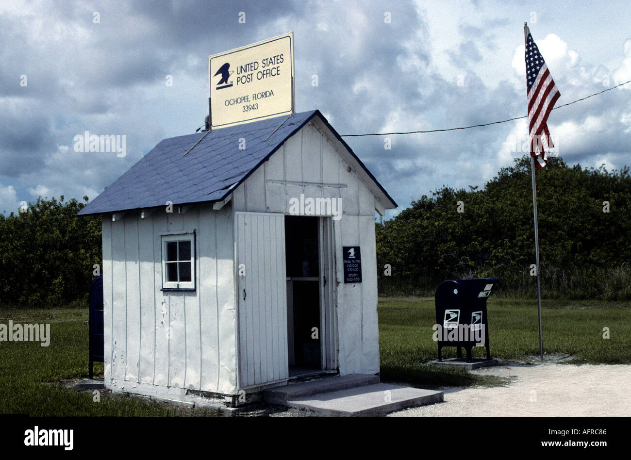 US Smallest Post Office Ochopee Florida USA Stock Photo Alamy