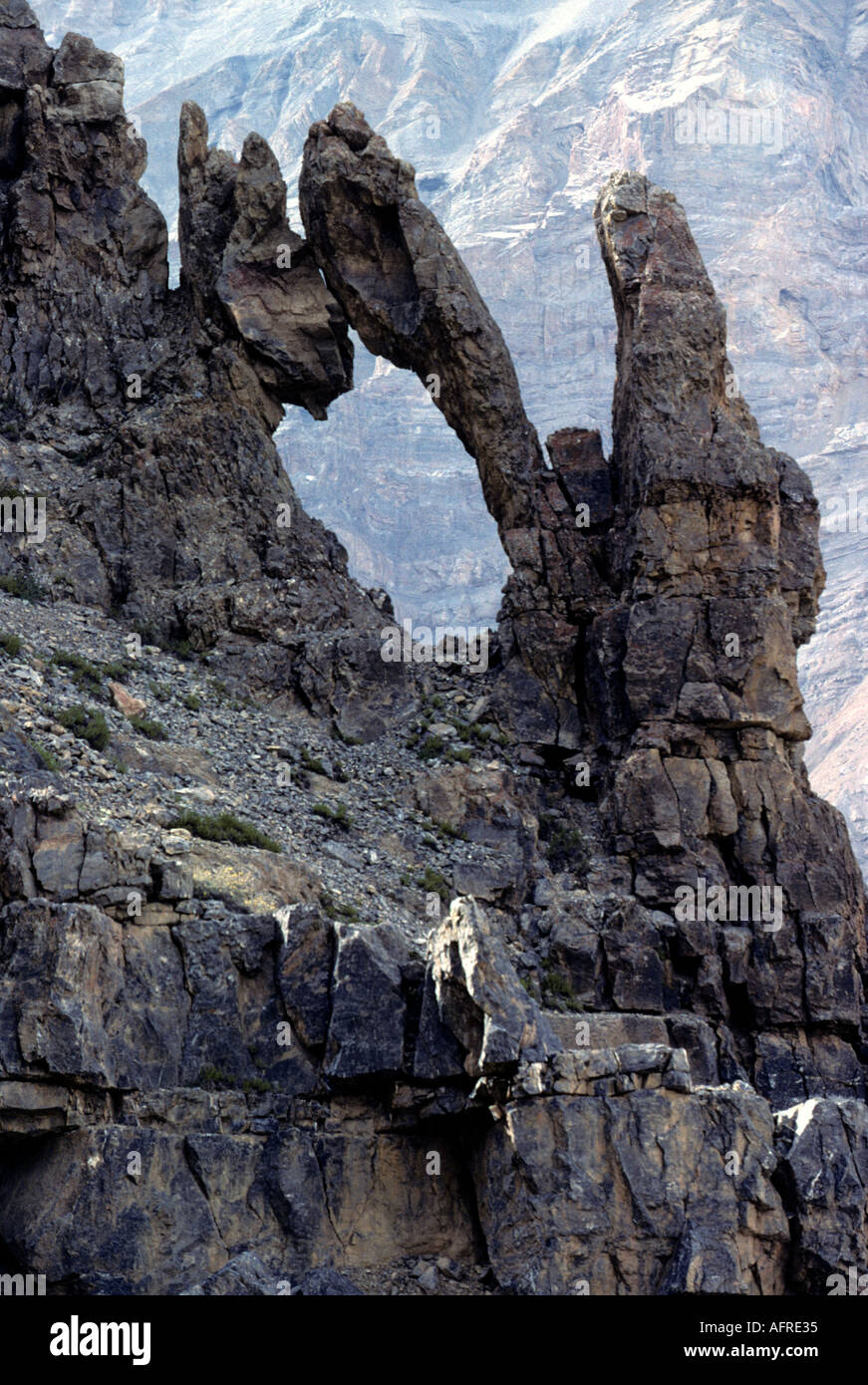Upright rock formation arch hi-res stock photography and images - Alamy