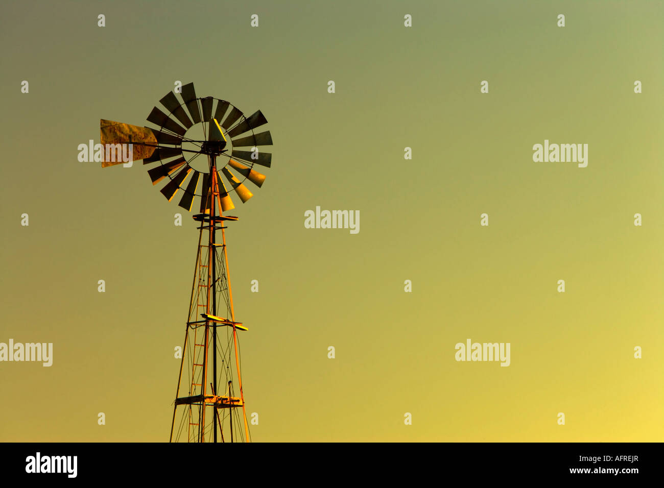 Agricultural windmill. Stock Photo