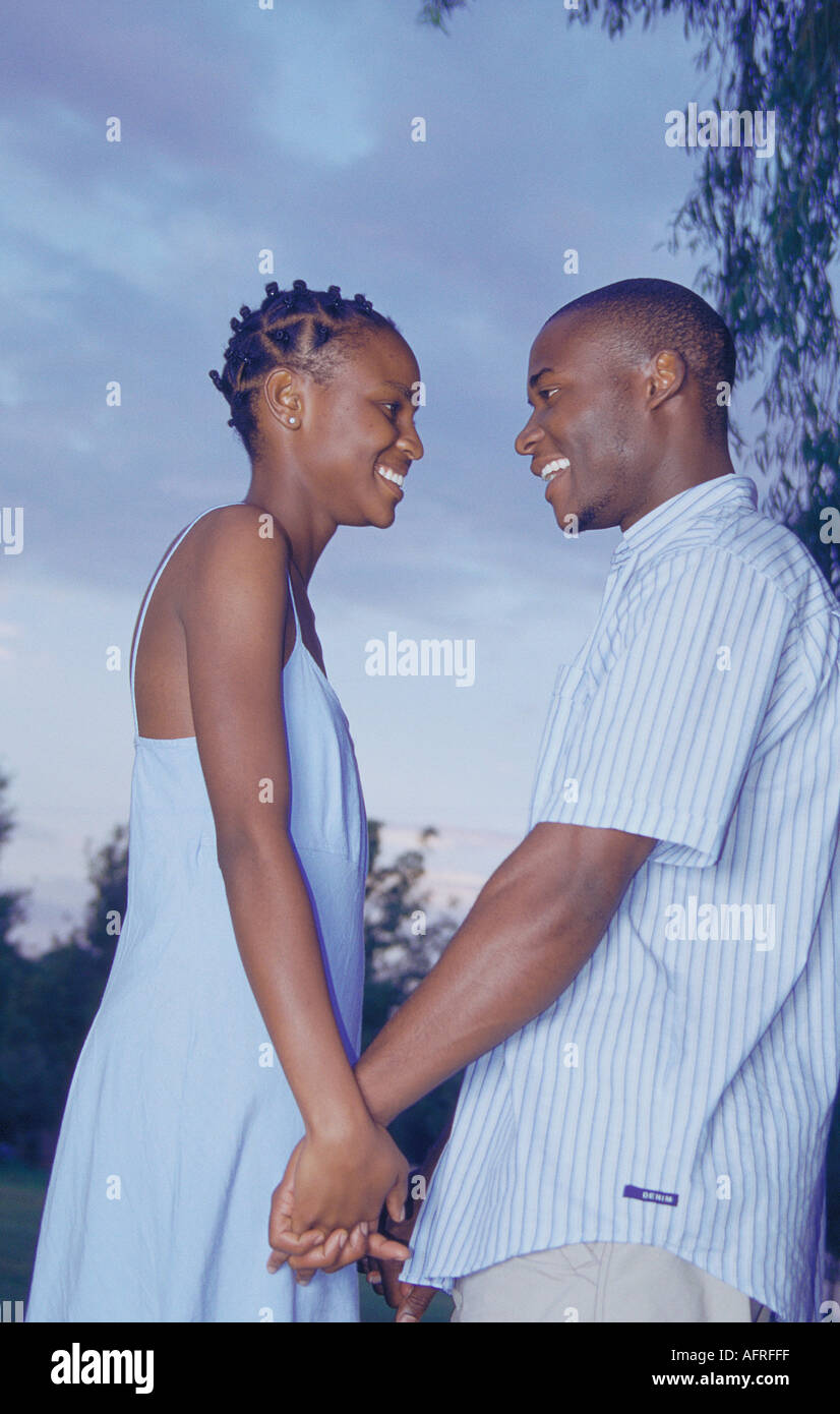 Black couple in love Stock Photo Alamy