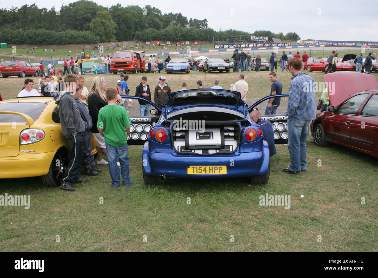 Renault World Series Castle Donnington car with powerful audio system