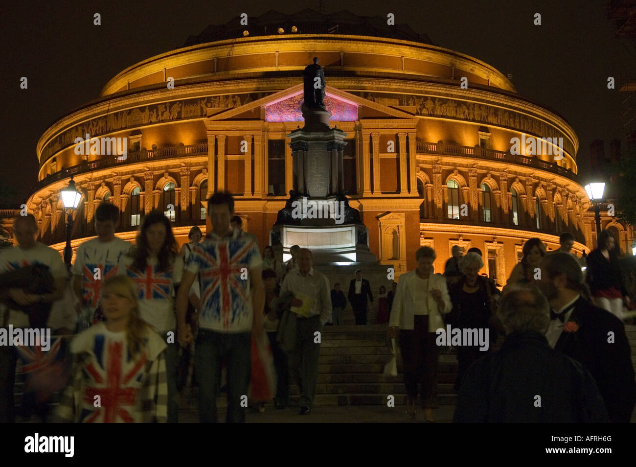 The Last Night of the Proms The Royal Albert Hall South Kensington London UK The Henry Wood Promenade Concerts HOMER SYKES Stock Photo