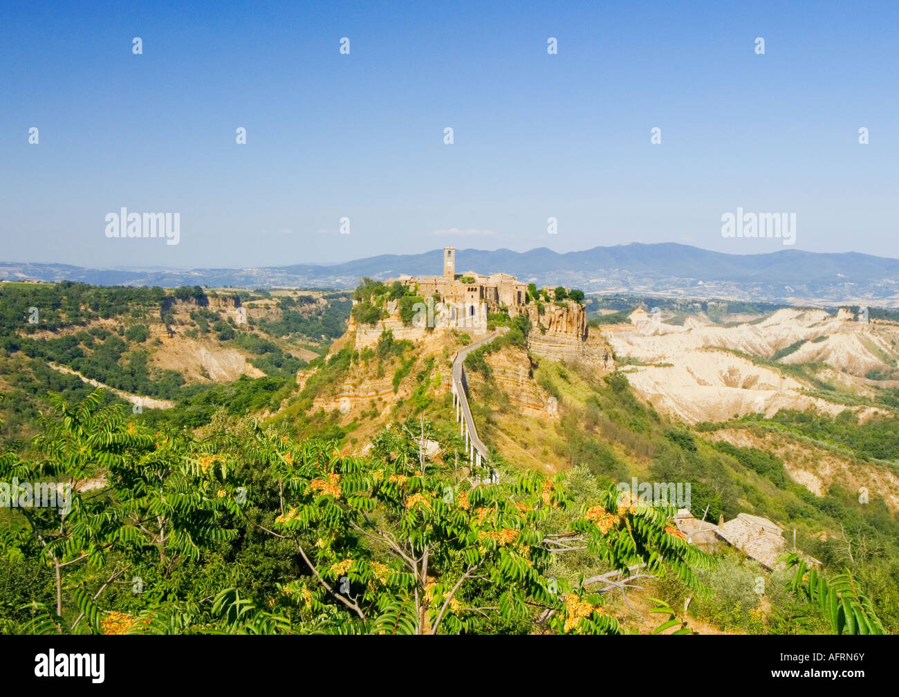 Ancient hilltown of Civita di Bagnoregio Italy Stock Photo Alamy