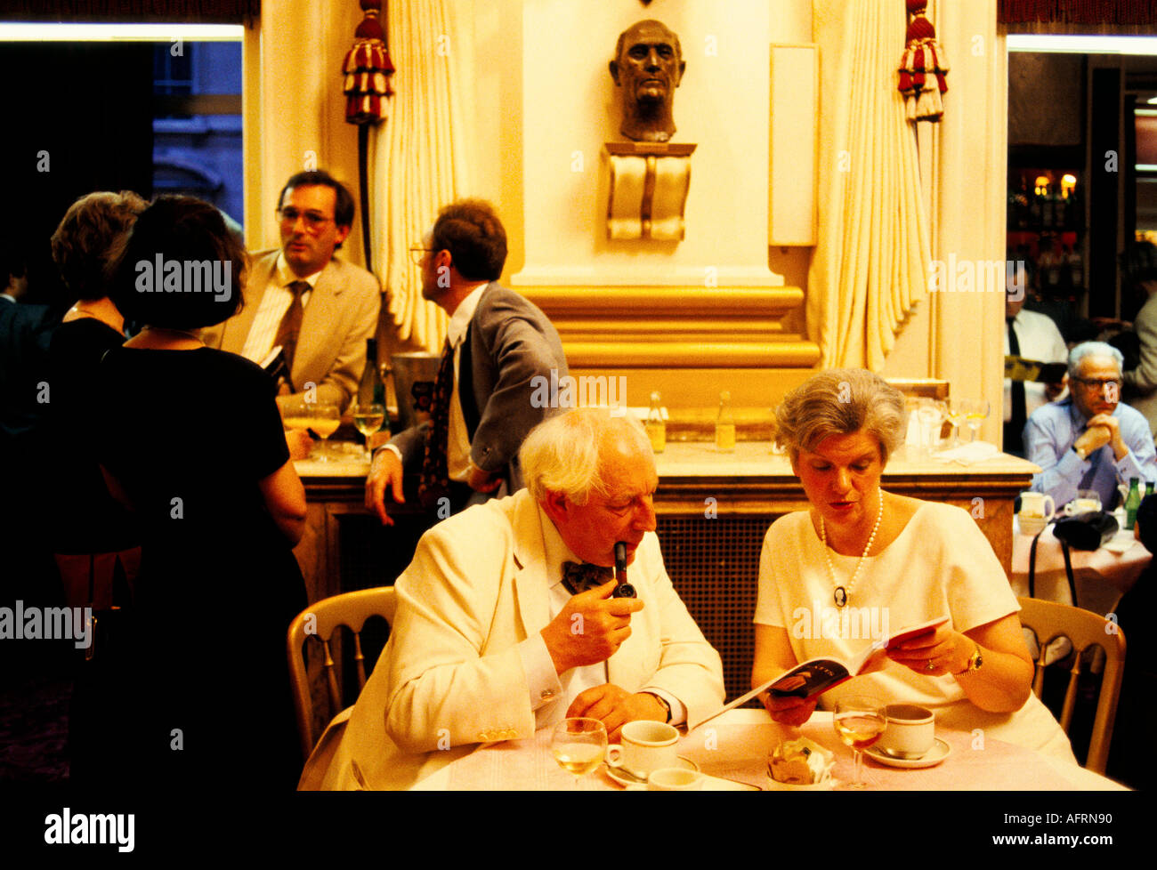 Smoking inside public place Covent Garden Royal Opera House London