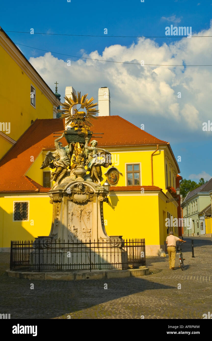 Ark of the Covenant sculpture in central Györ Hungary EU Stock Photo