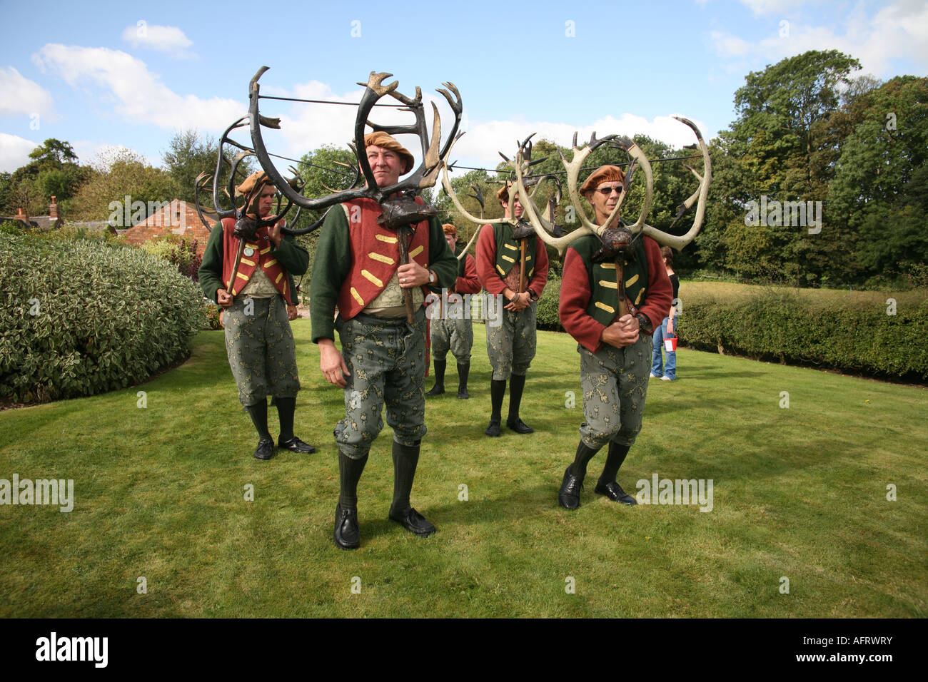 Horn Dance Abbot’s Bromley Staffordshire UK. Stock Photo