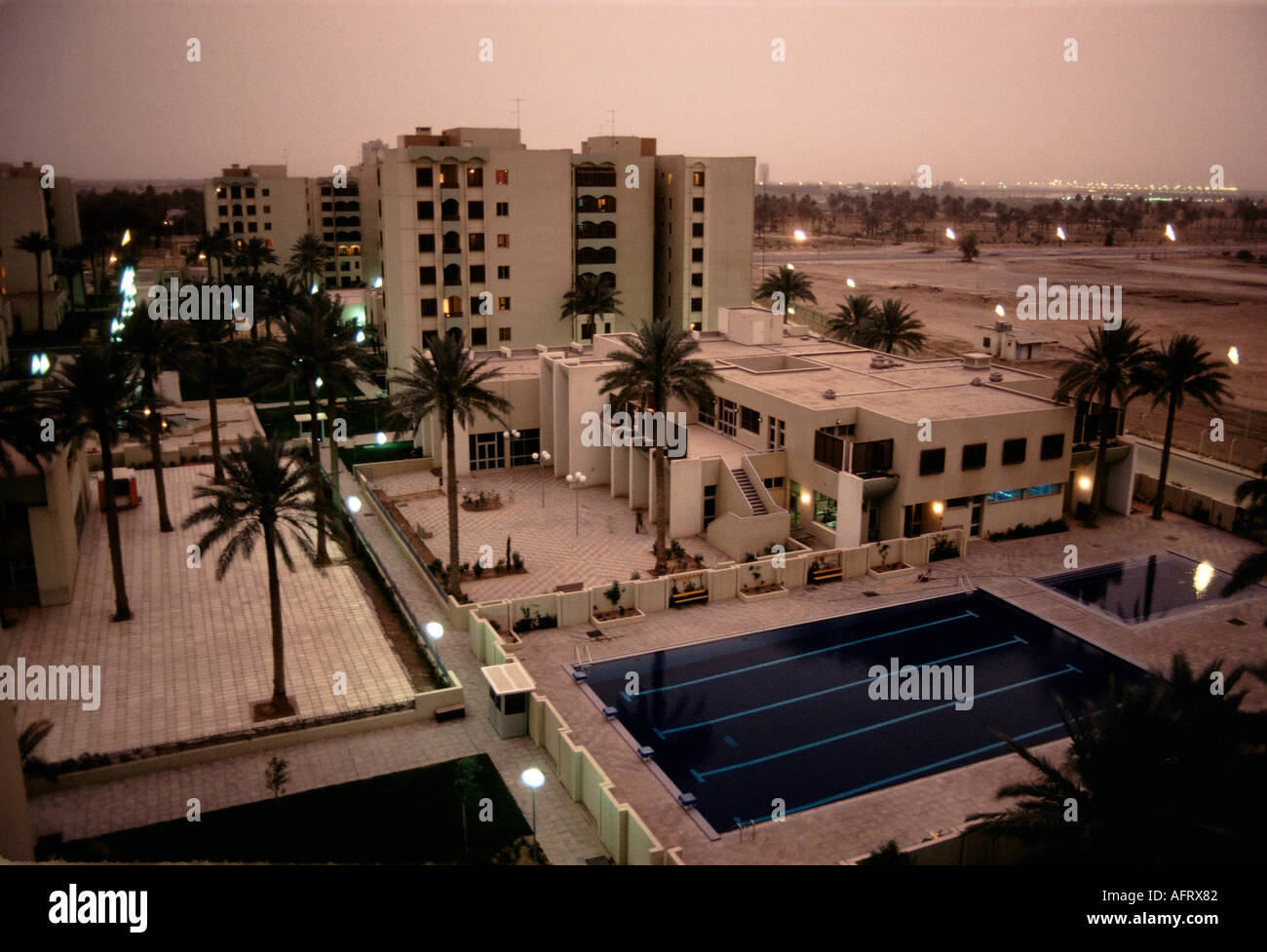 Baghdad 1980s new apartments for presidental staff Iraq. HOMER SYKES
