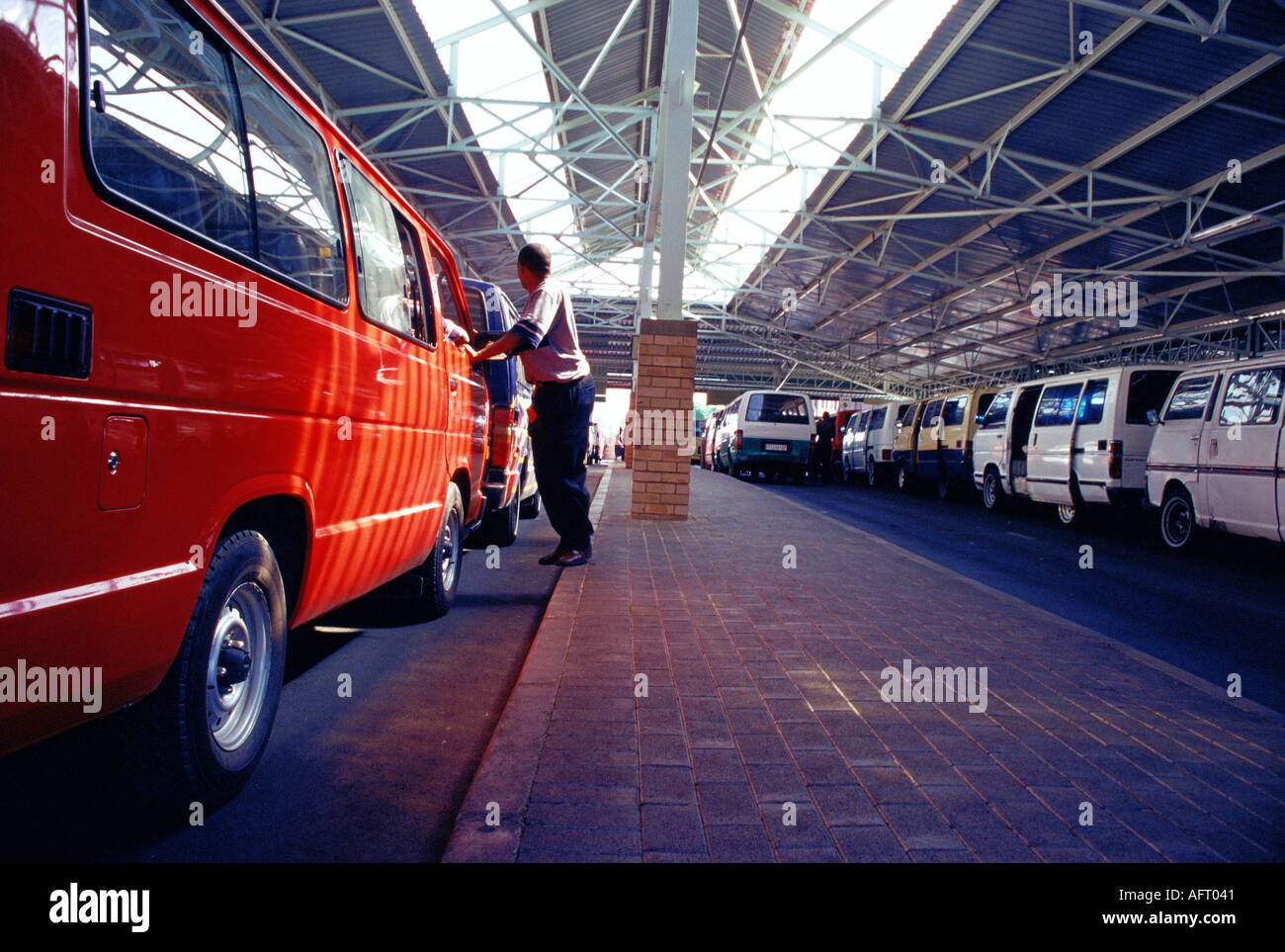 Taxi rank Johannesburg Gauteng South Africa  Stock Photo