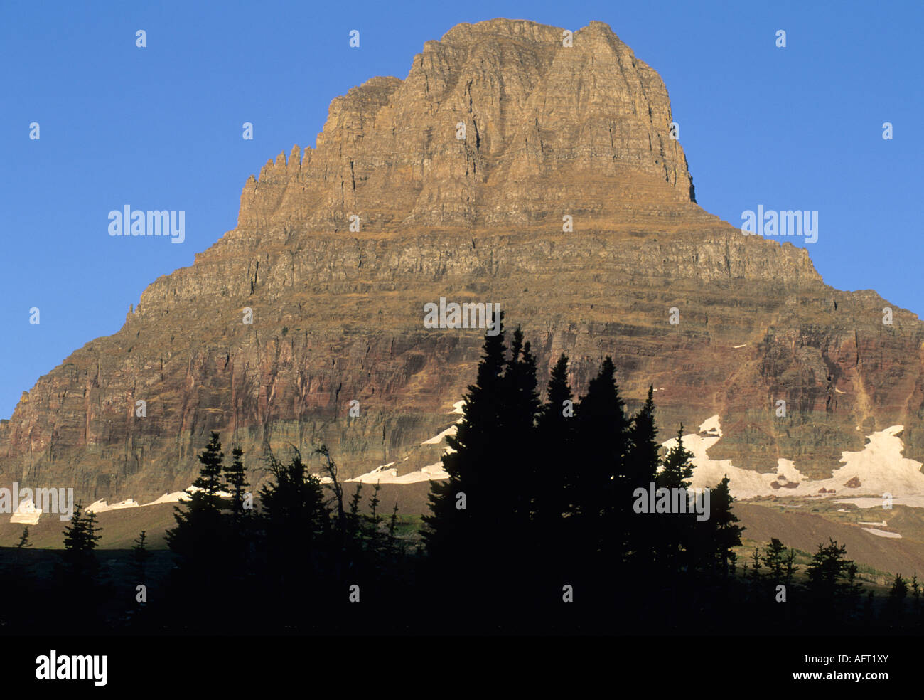 Mt. Clements, Logan Pass, Glacier National Park, Montana, USA Stock Photo