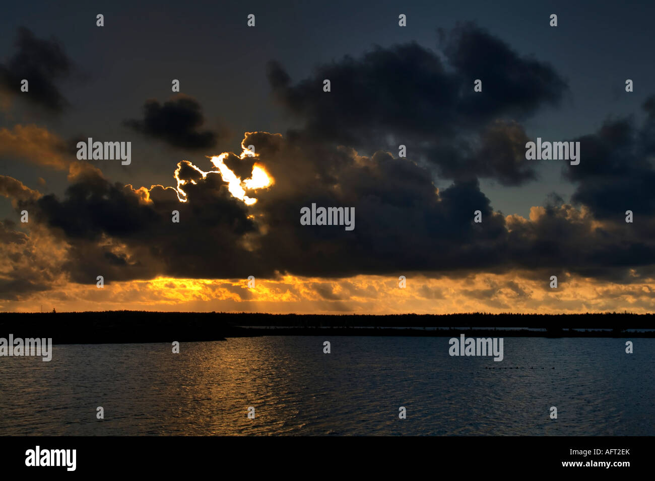 a beautiful sunset over the baltic sea Stock Photo - Alamy