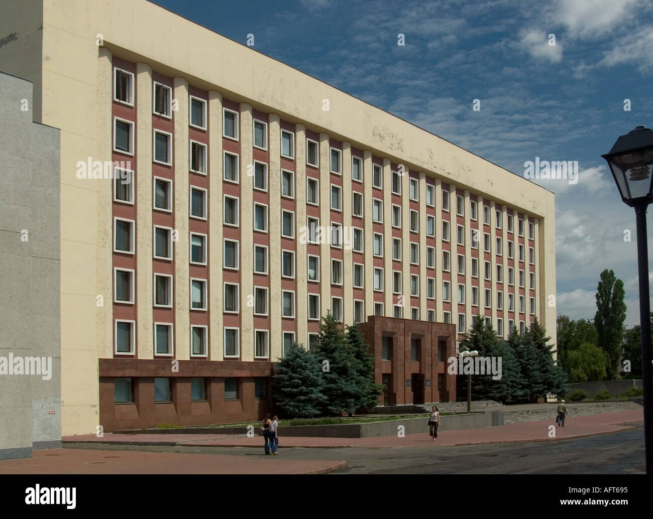 Front exterior of Gomel State Medical University Belarus Stock Photo