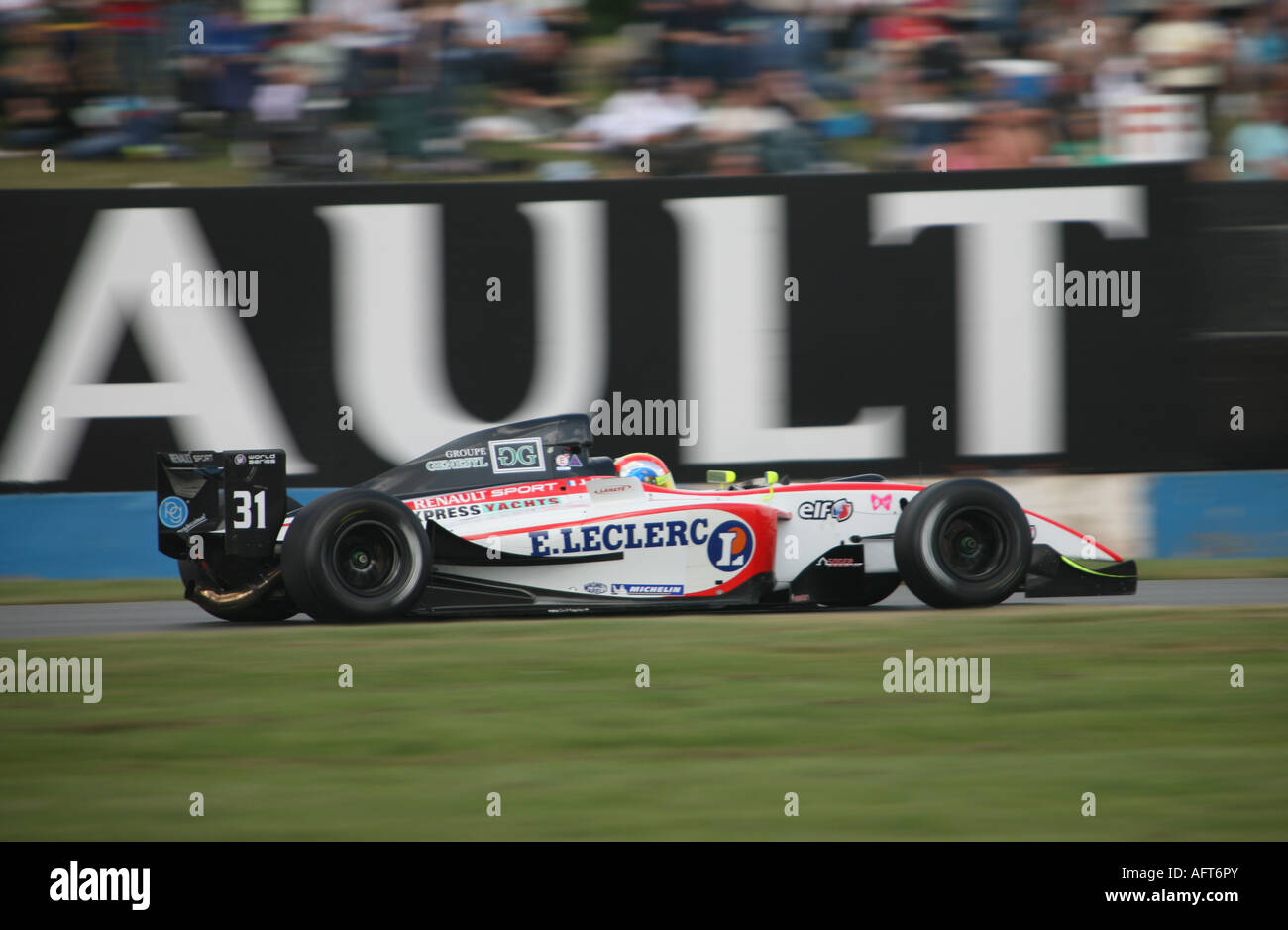 Renault World Series Castle Donnington with a Formula 2 racing car