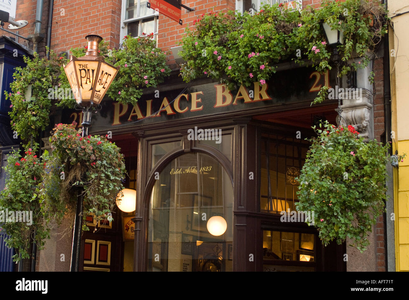 Palace Bar pub Temple Bar Dublin Stock Photo