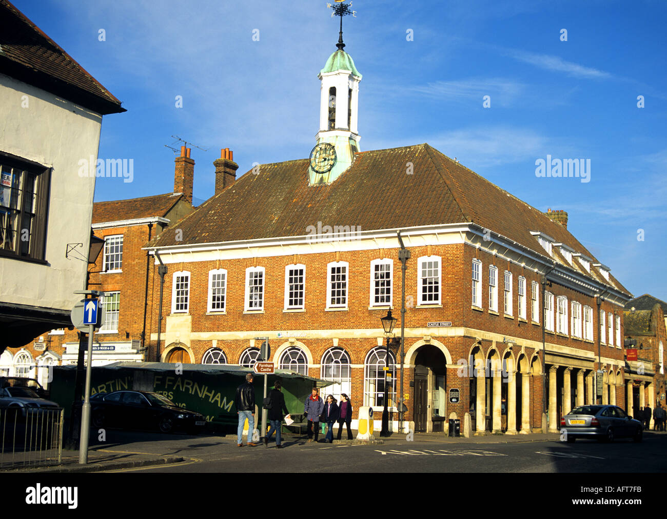 FARNHAM SURREY UK February Looking towards Castle Street to the