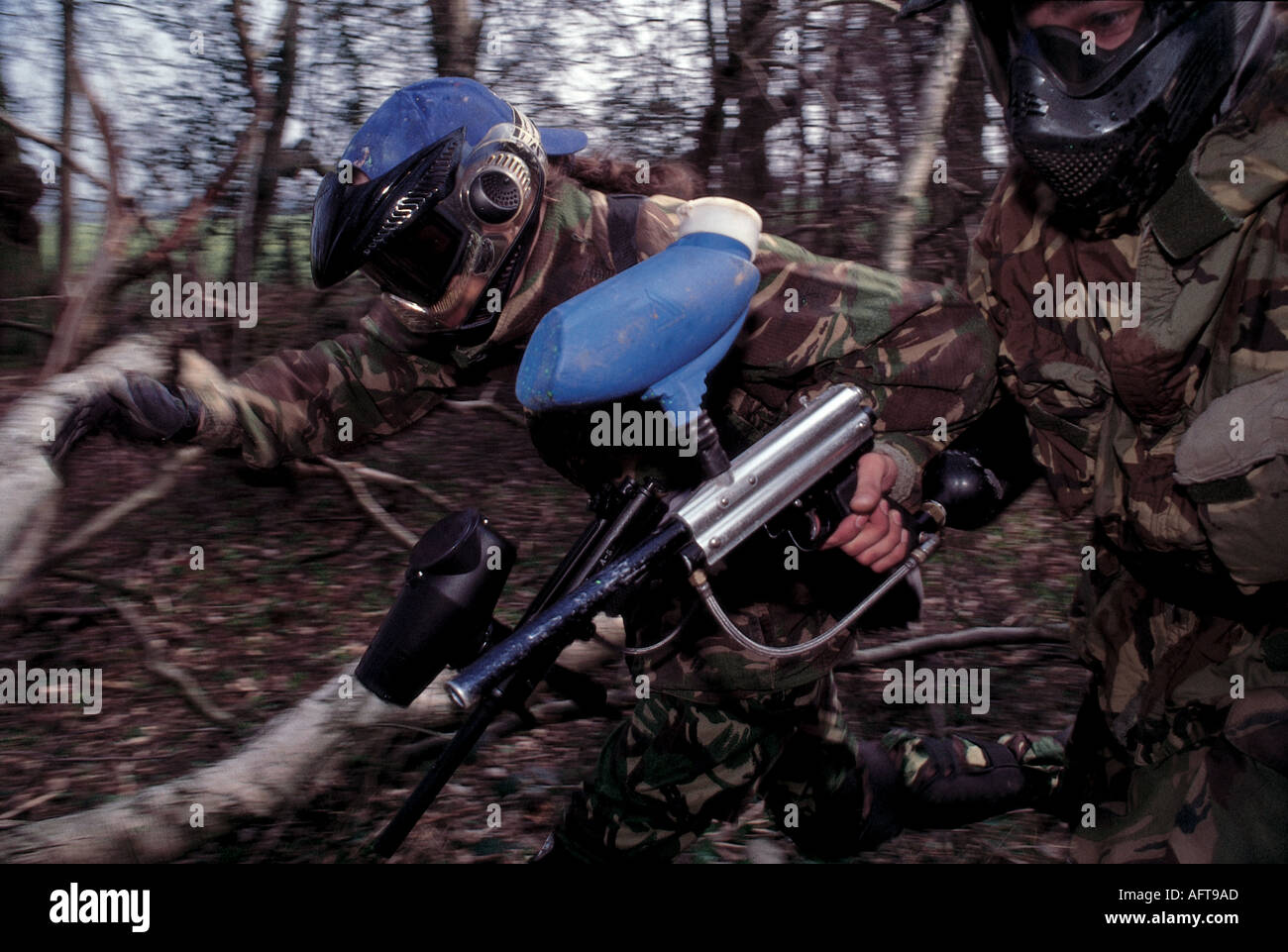 PAINTBALLING STAG NIGHT IN YORKSHIRE Stock Photo Alamy