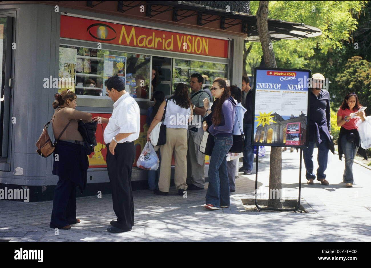 CULTURE BUS TOUR OFFICE MADRID SPAIN Stock Photo Alamy