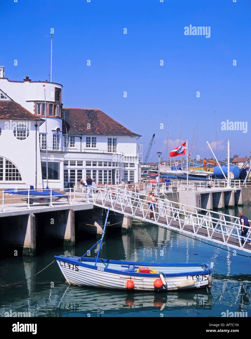 Lowestoft Harbour Scene Royal Norfolk and Suffolk Yacht Club Lowestoft
