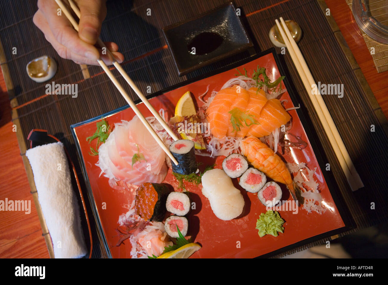 Tokyo food high up hi-res stock photography and images - Alamy