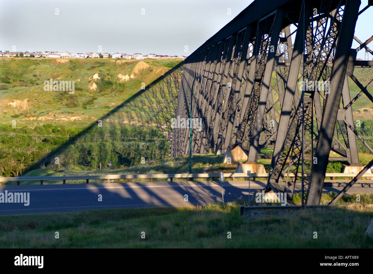 Railway bridge at Lethbridge, Alberta, Canada Stock Photo Alamy
