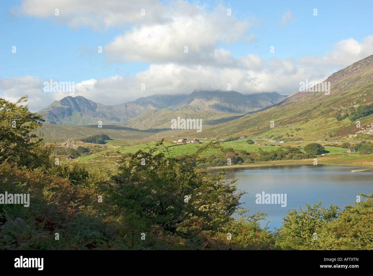 Mount Snowdon from Llyn Mymbyr Stock Photo - Alamy