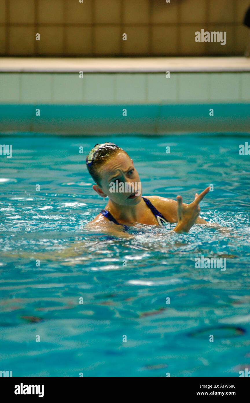 BRITISH SYNCHRONISED SWIMMING CHAMPIONSHIPS WALSALL Stock Photo