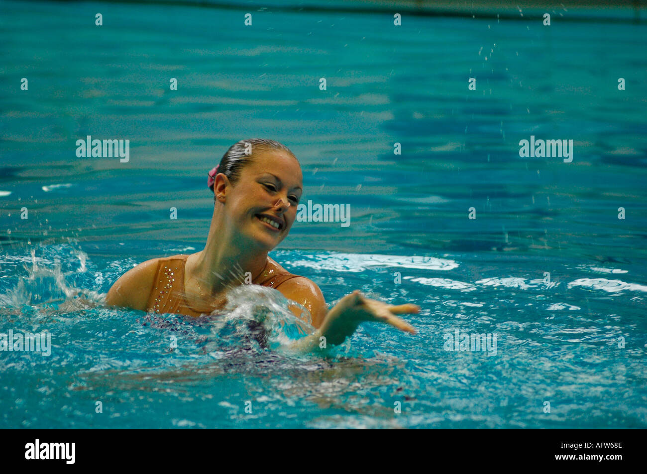 BRITISH SYNCHRONISED SWIMMING CHAMPIONSHIPS WALSALL Stock Photo