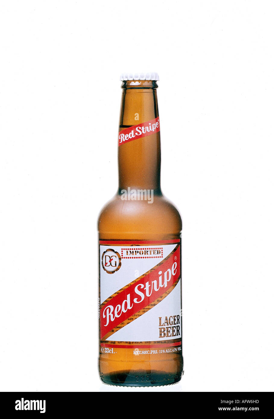 food and beverages, alcohol, beer, bottle 'Red Stripe Lager Beer', Desnoes and Geddes, Jamaica, bottles, Additional-Rights-Clearance-Info-Not-Available Stock Photo