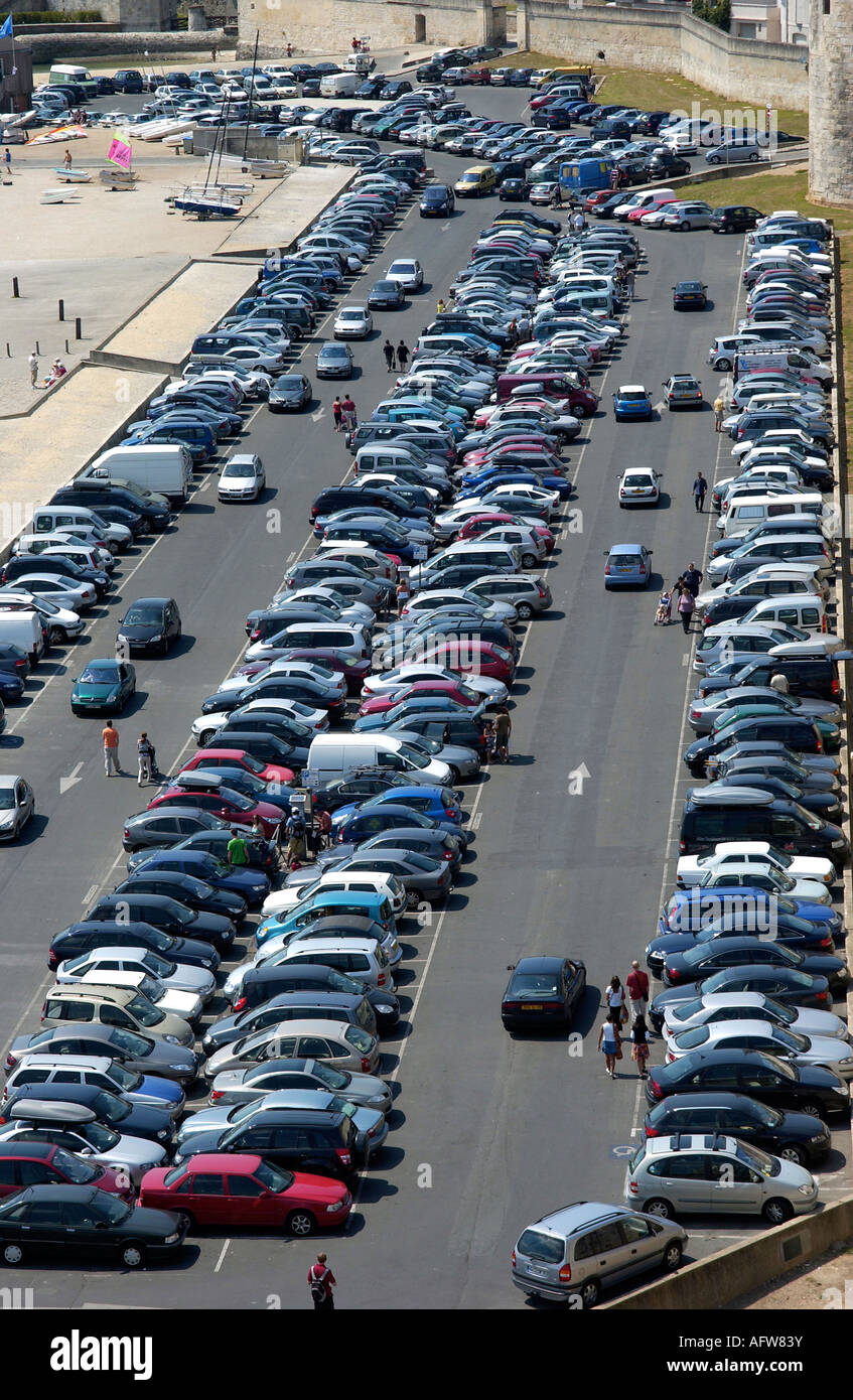 Car Park at La Rochelle, Charente Maritime, Poitou Charentes, France
