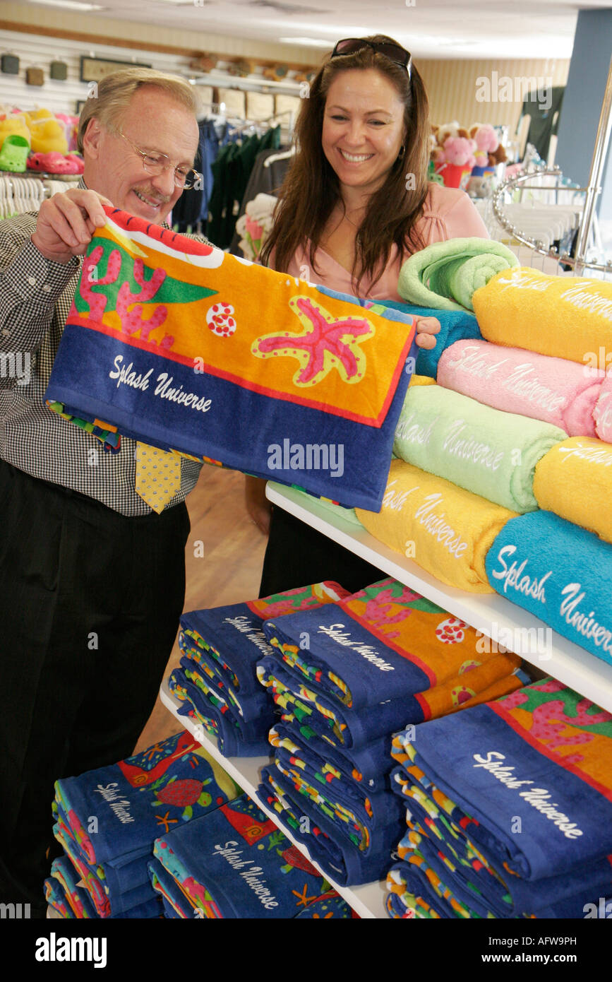 Shipshewana Indiana,Splash Universe Water Park Resorts,Gift  shop,consumer,adult adults man men male,woman women female lady,beach  beaches towels,visit Stock Photo - Alamy