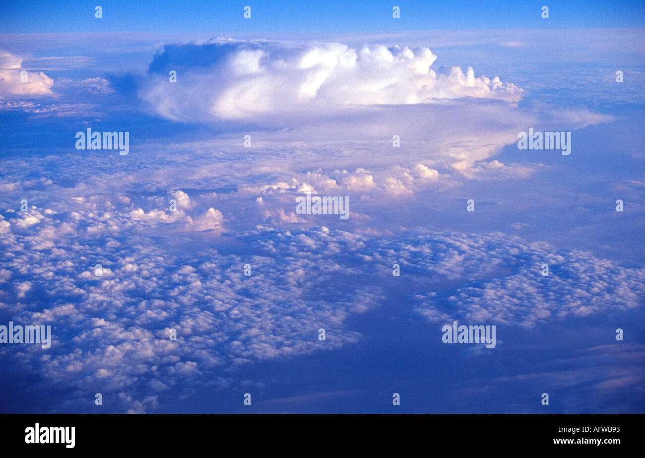 Aerial view of cumulus clouds Stock Photo - Alamy