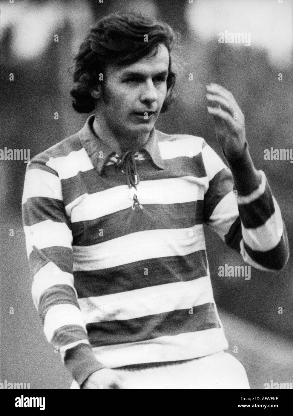 Wunder, Klaus, * 13.9.1950, German athlete (football / soccer), half length, 1972, Stock Photo