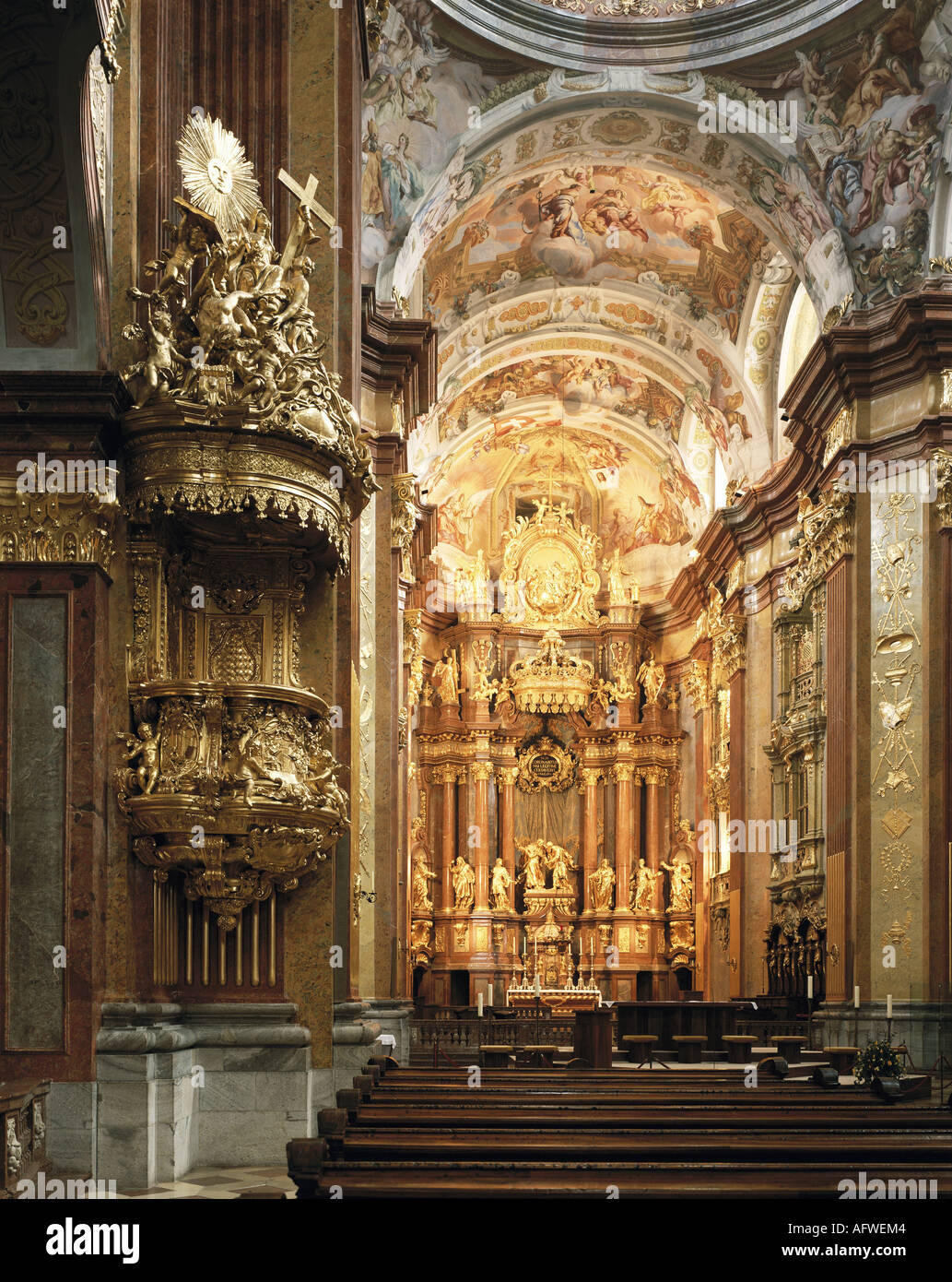 Joseph munggenast and antonio beduzzi hires stock photography and