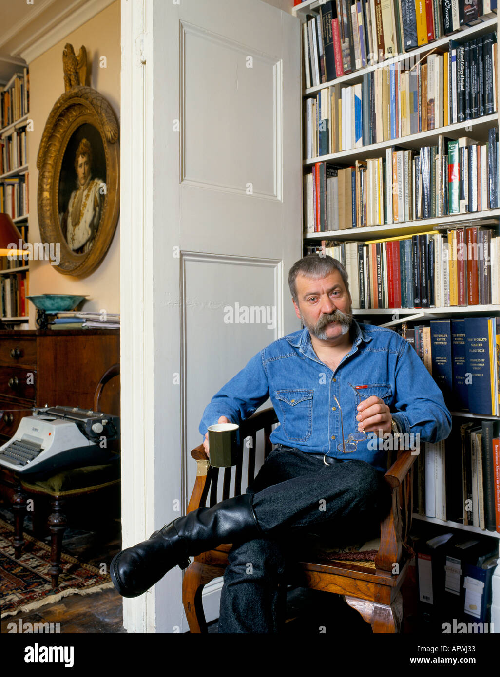 Christopher Wright art historian, curator, author at home London UK