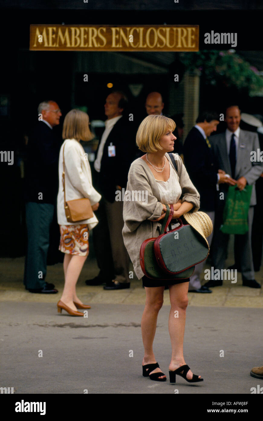 Photo inspiration: Fresh Look at Wimbledon Tennis Championship 1990S Female Tennis Fan Standing Outside