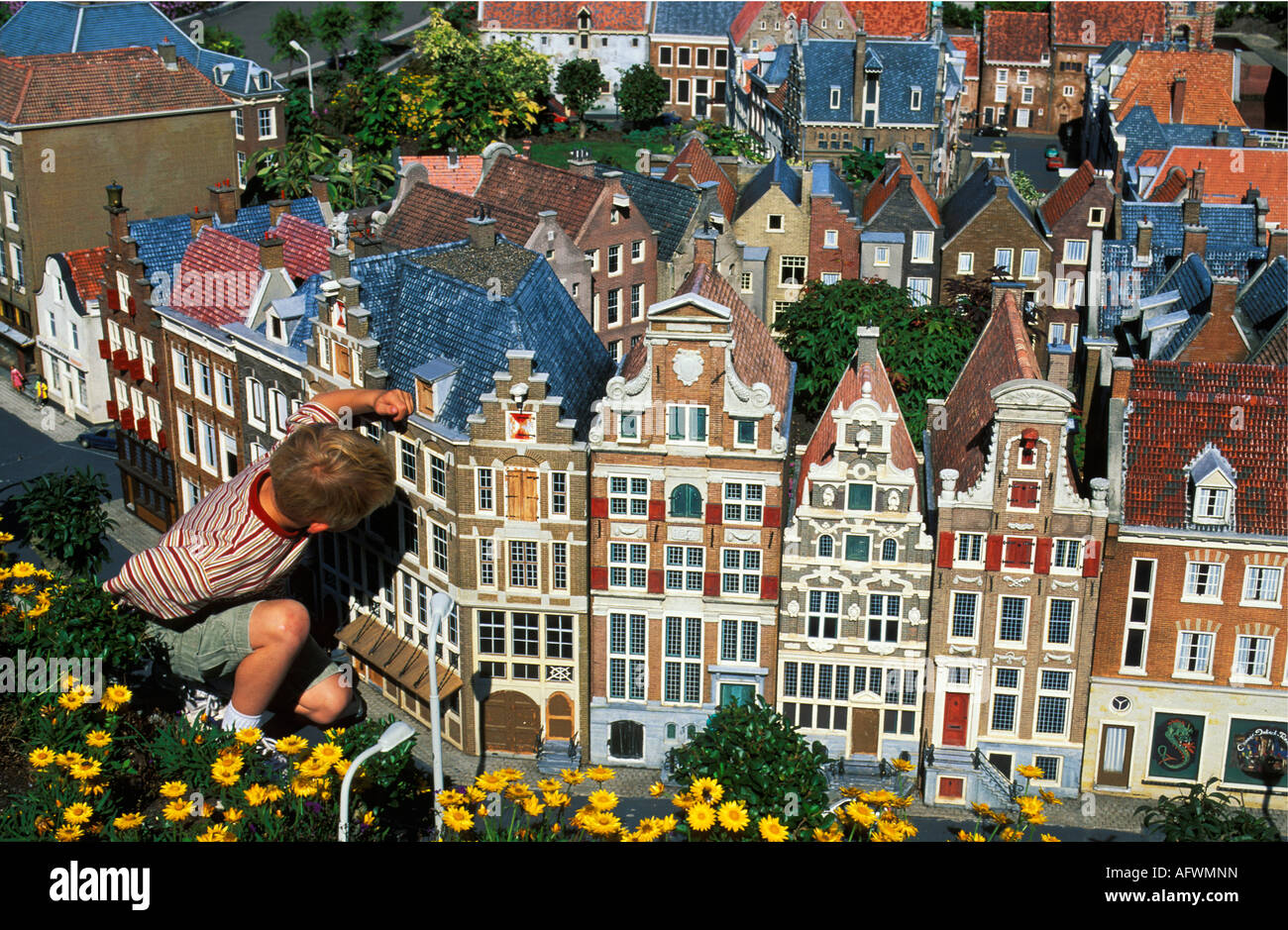 Netherlands Den Haag Holland in miniature called Madurodam Stock Photo