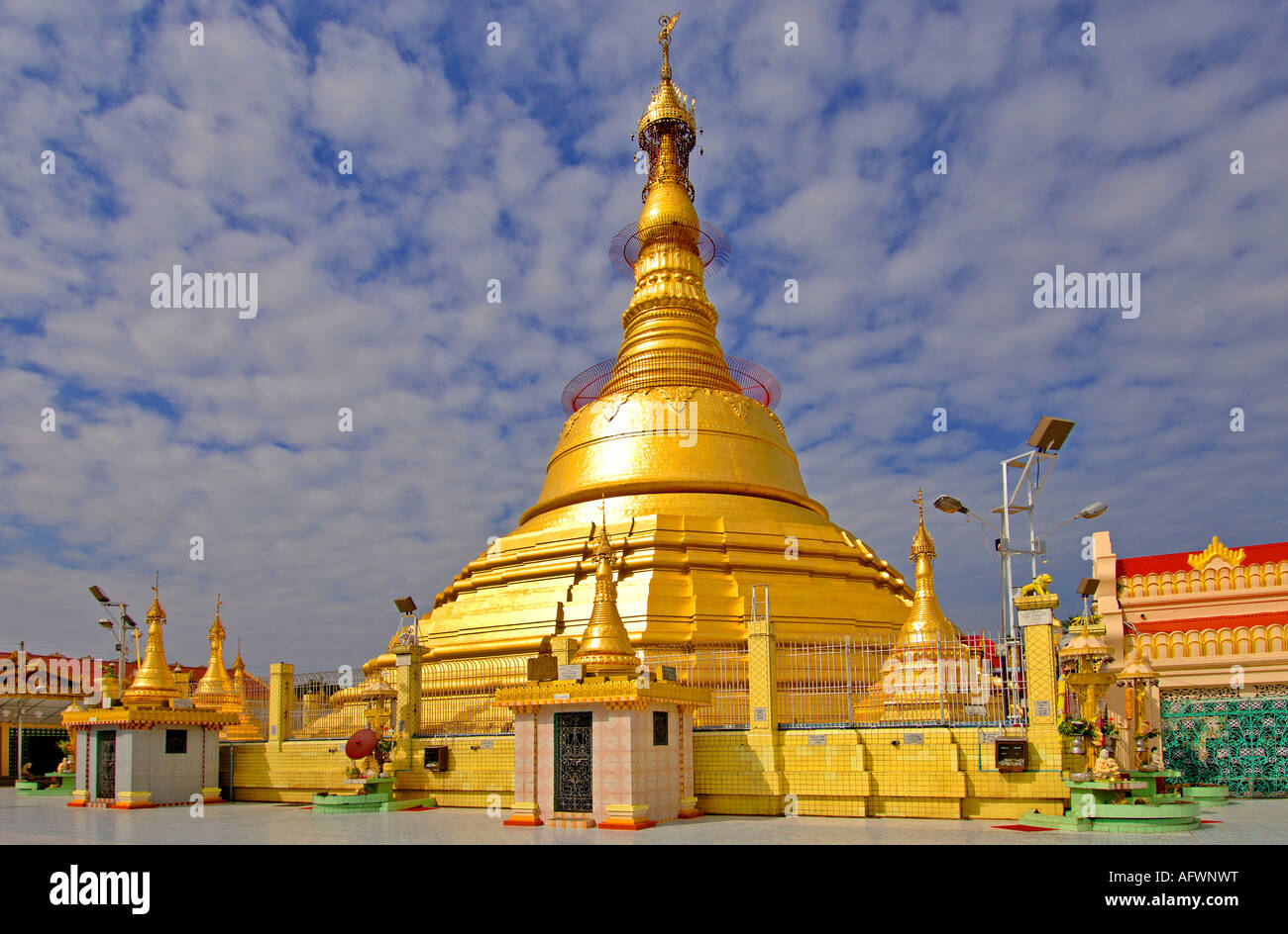Burma Myanmar Botataung Pagode Stock Photo