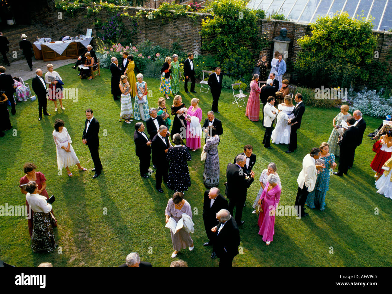 Glyndebourne festival opera near Lewes Sussex. Group of people pre