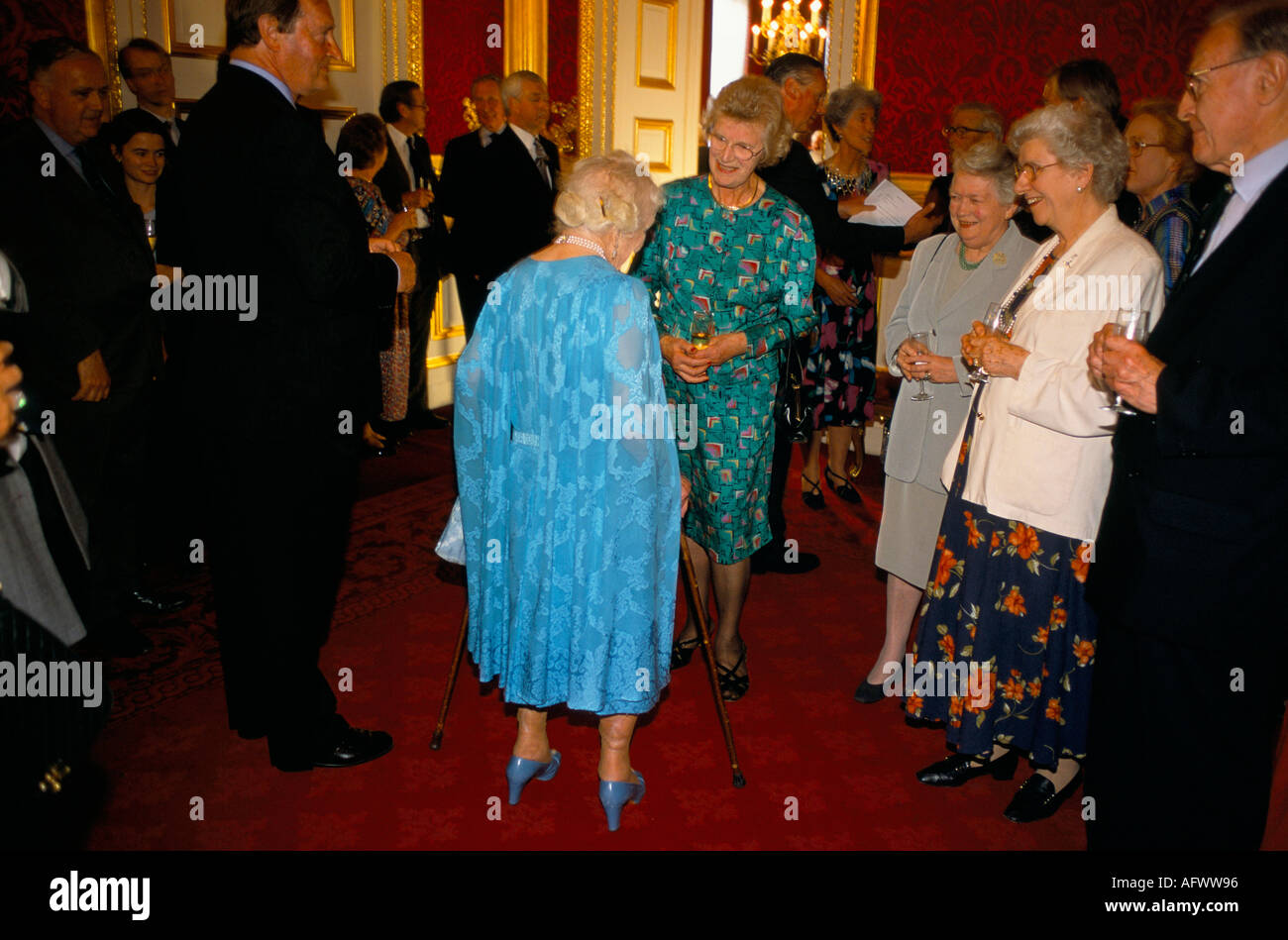Queen Mother 2001 reception St James's Palace for National Trust for