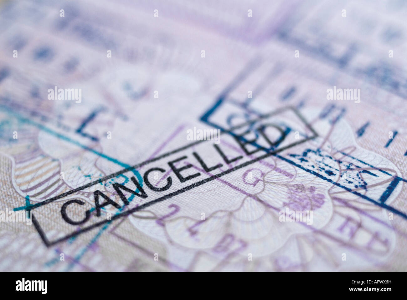 Cancelled European British Passport High Resolution Stock Photography and Images Alamy