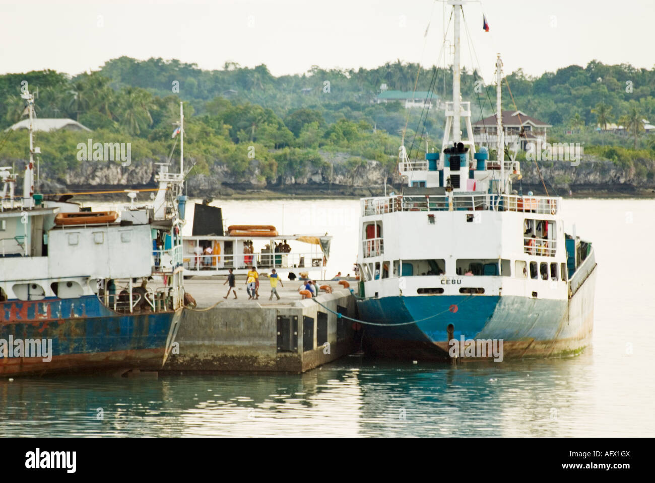 Philippines Cargo Ship Bohol Tagbilaran City Visayas Stock Photo Alamy