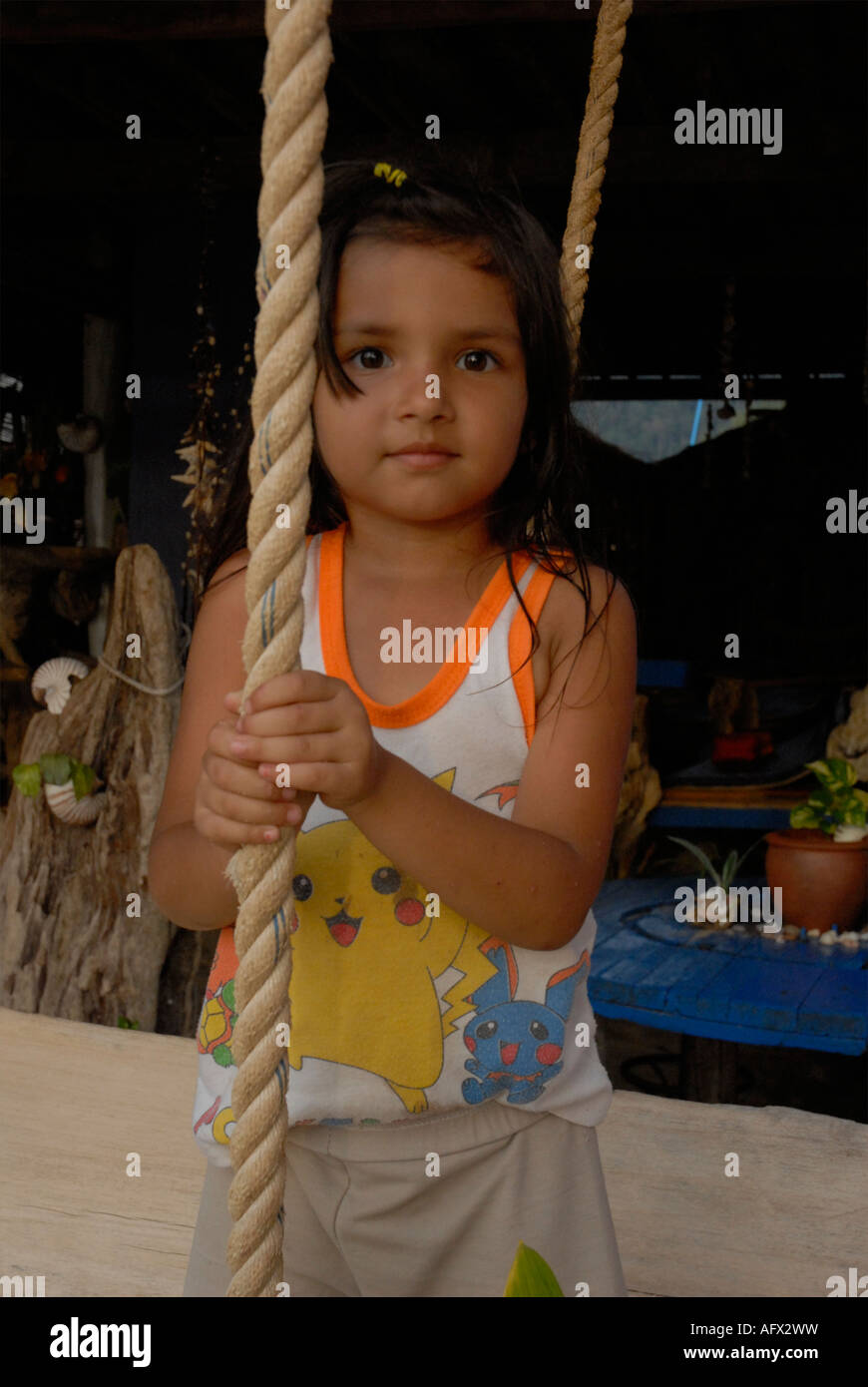 little thai girl Portrait of a little Thai girl holding a rope, Thailand, South east Asia  Stock Photo - Alamy