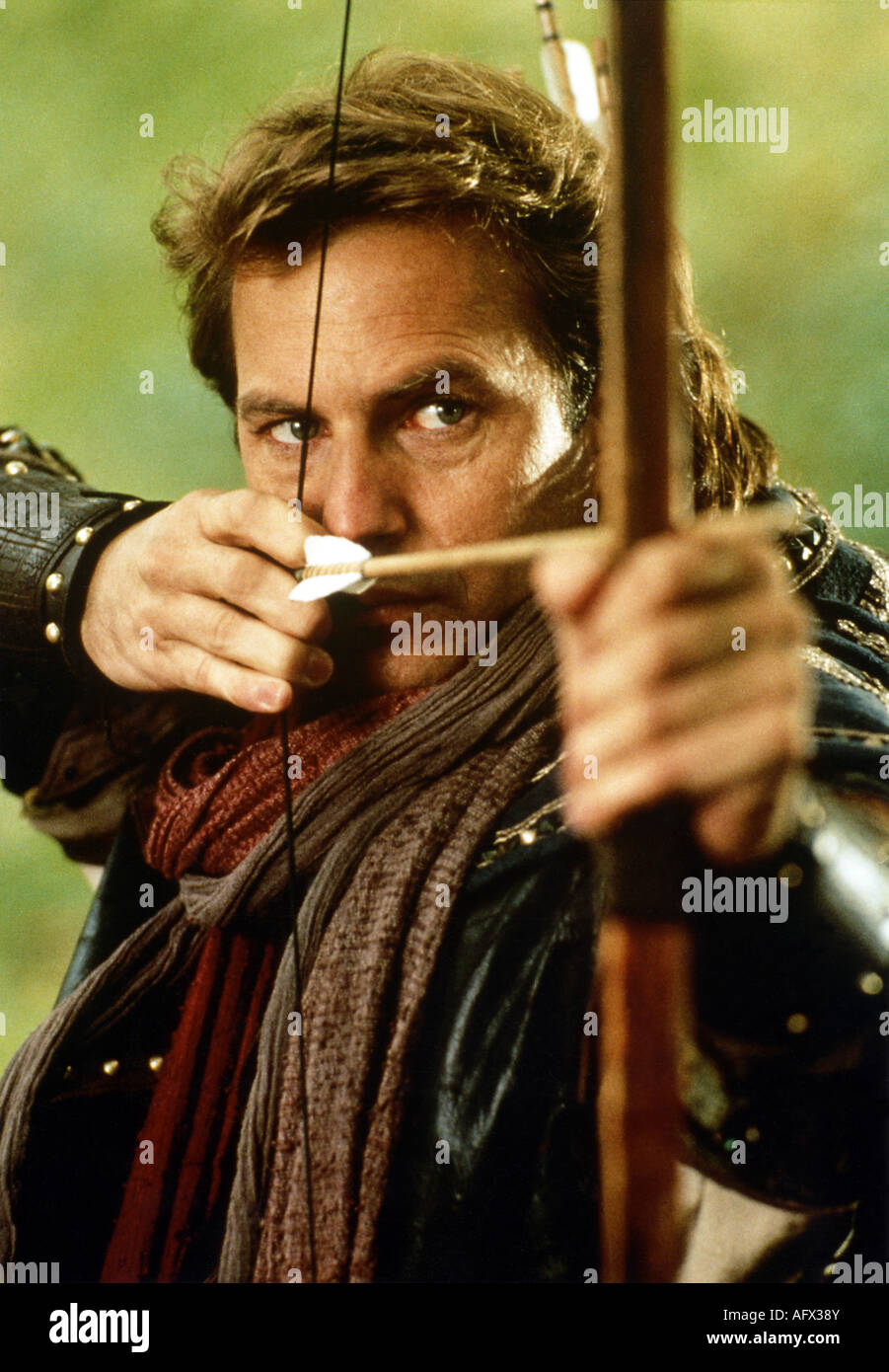 ROBIN HOOD PRINCE OF THIEVES - 1991 Warner film with Kevin Costner Stock Photo