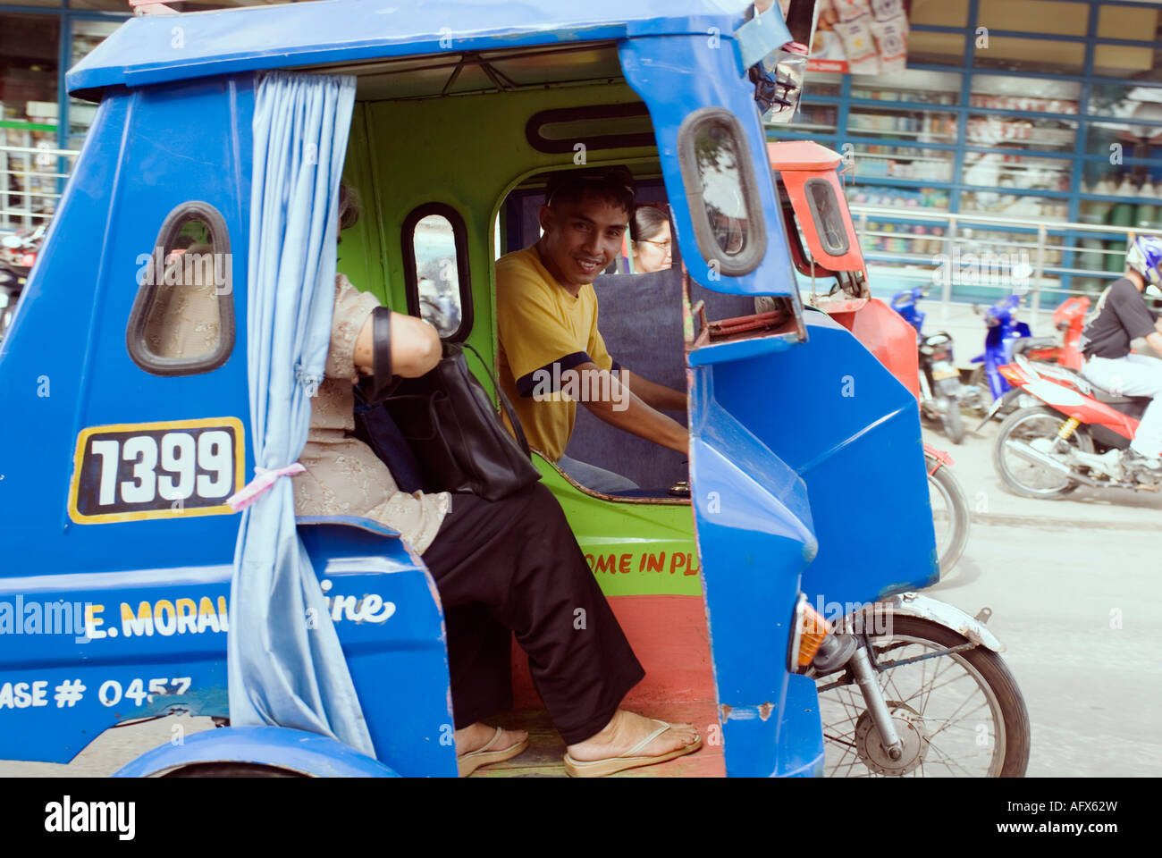 Philippines Bohol Tagbilaran City Tricycle Visayas Stock Photo Alamy