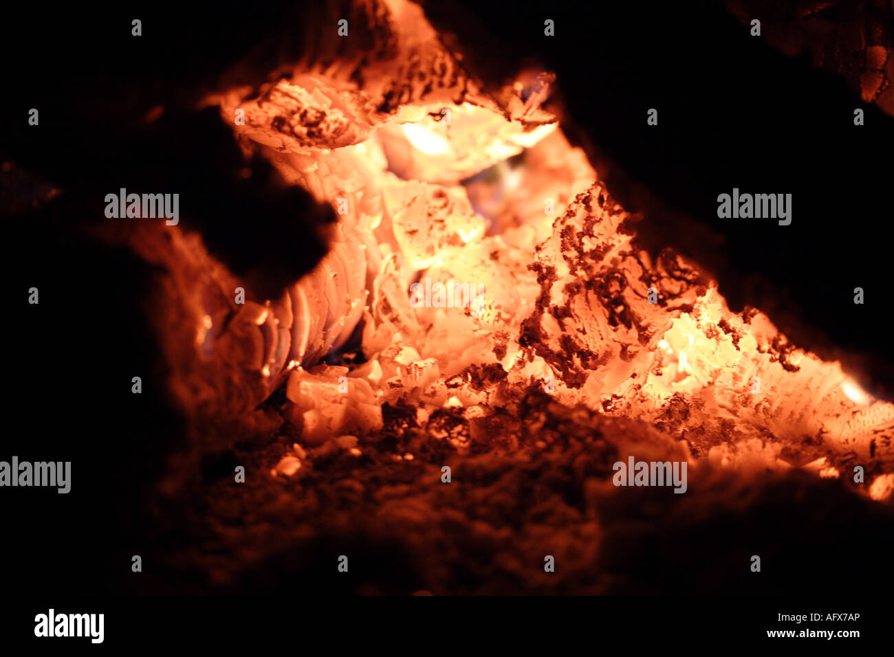 a close capture to fire in a chimny Stock Photo - Alamy