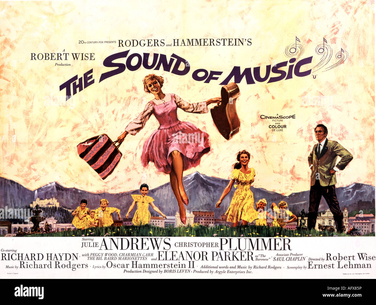 THE SOUND OF MUSIC poster for 1965 TCF film musical Stock Photo