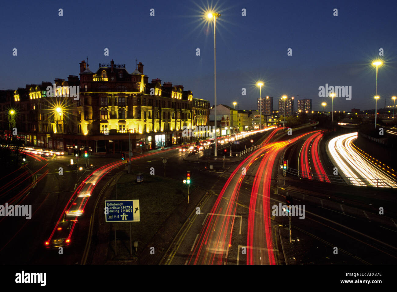 Glasgow m8 charing cross hires stock photography and images Alamy